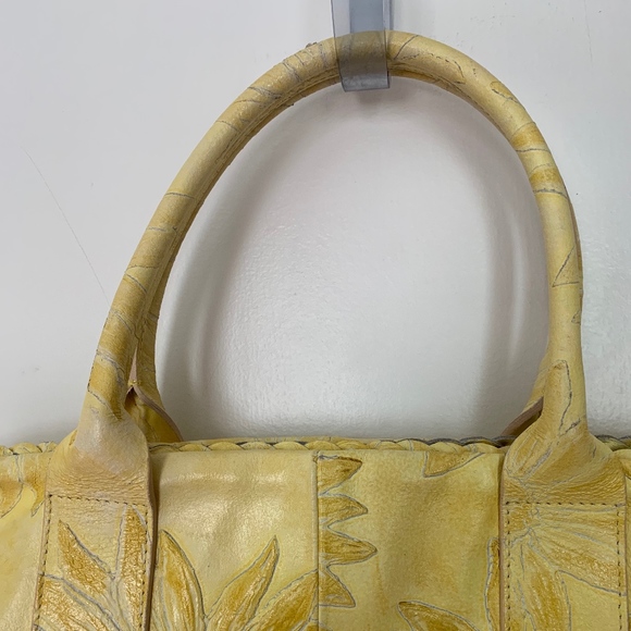 Falor embossed sunflower tote - Picture 3 of 8